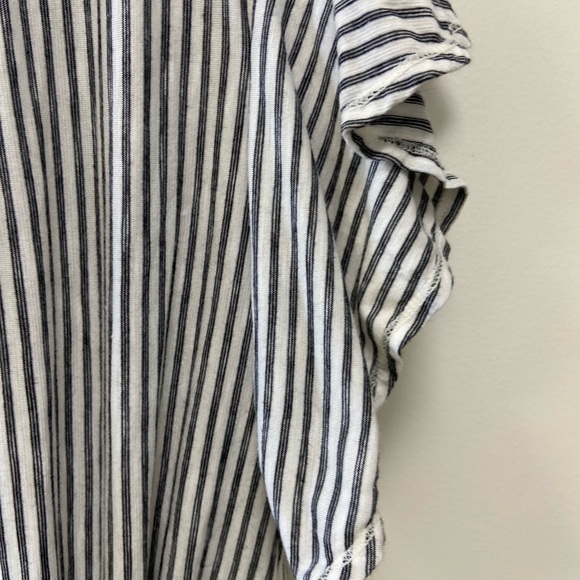 Max Edition striped women's blouse size Large w tie front - Picture 4 of 4